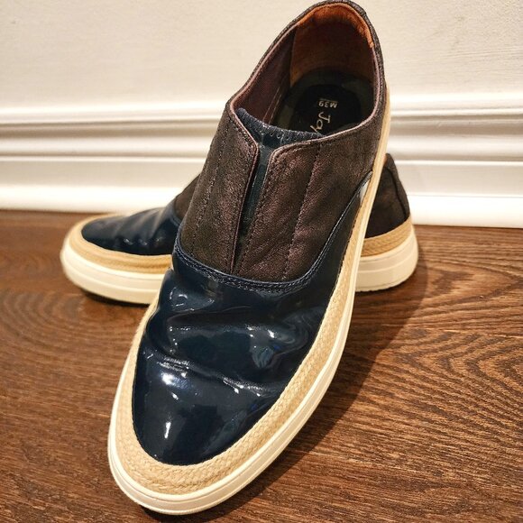 Men Shiny Leather Loafers - Picture 1 of 6